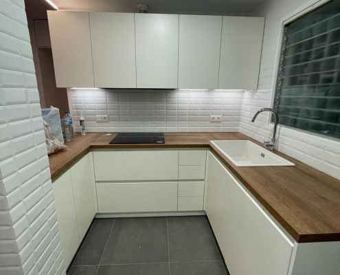 Reforma de una cocina en un piso del Eixample de Barcelona